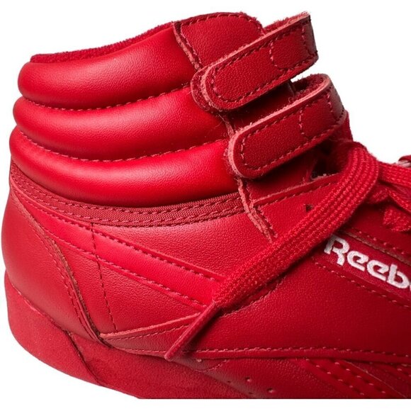 Reebok Women’s Freestyle Hi M43399 Red High Top Sneakers Size 7.5 Retro - Picture 11 of 12